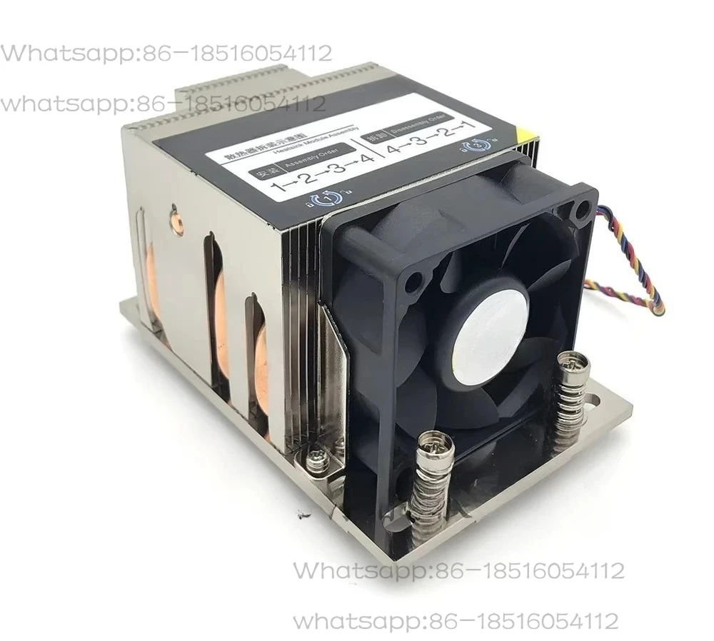 New 4049 2U AMD SP3 Cpu Heaisink Server Pc Cooler with High Speed Fan for EPYC 7601 Etc.