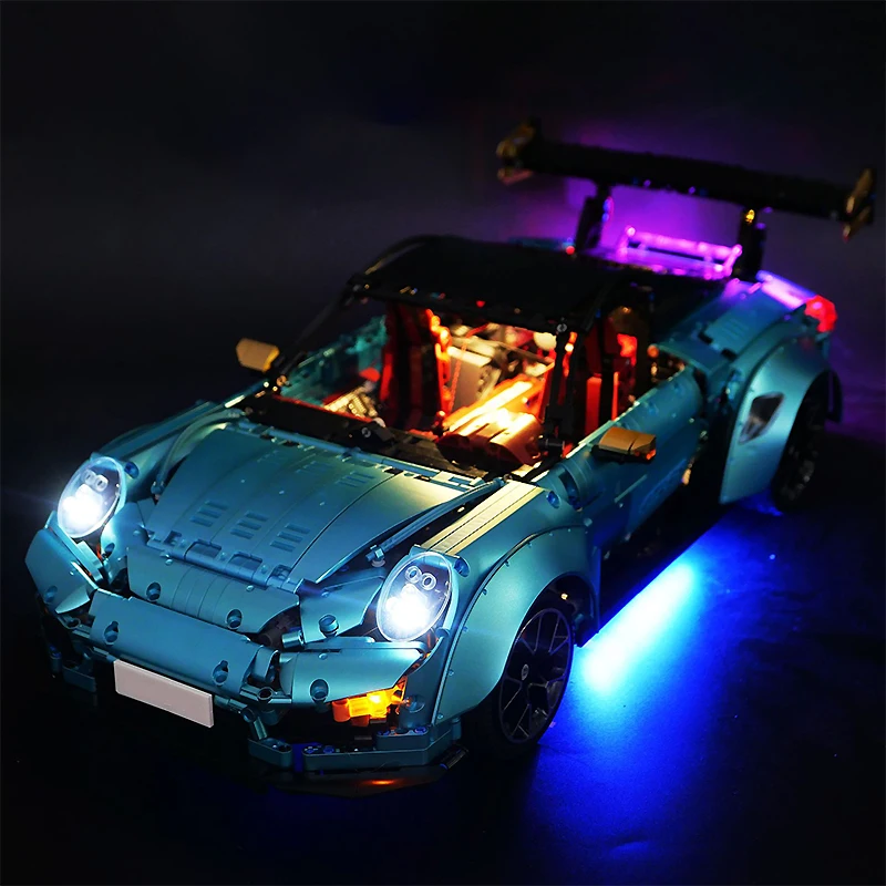 DIY RC LED Light Kit para Lego Técnico Carro Esportivo, Apenas Luz LED sem Blocos Modelo, T5026