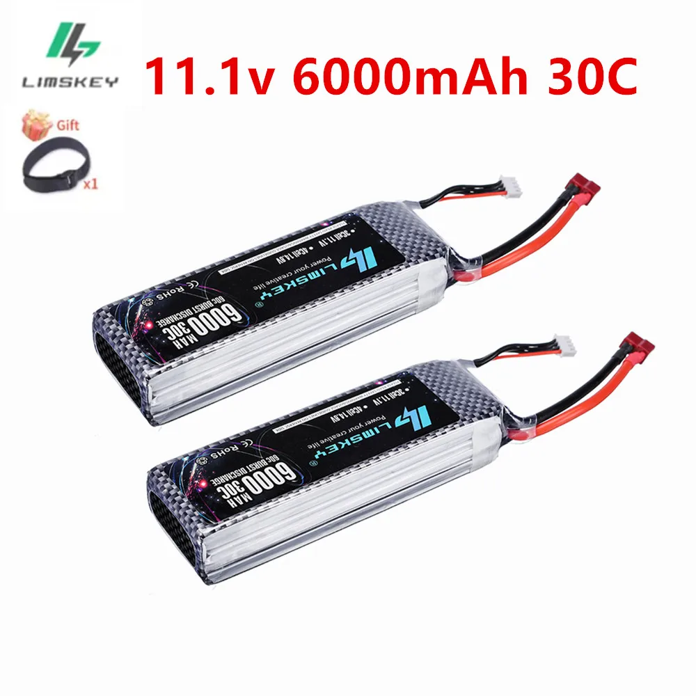 3S 11.1V Lipo Battery 6000mah 30C For Drone RC Car Helicopter Quadcopter Tank Boat Truggy 3S Battery With XT60 XT90 T EC5