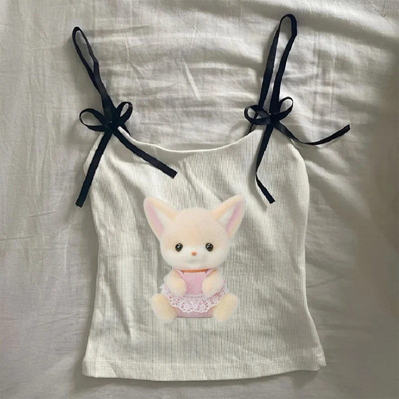 2025, Frühjahr/Sommer, neues grenzüberschreitendes Pure Desire, Multi-Style-Puppe, bedruckt, kleines Träger-Top, Spicy Girl Sexy Top, Pure Desire y2K