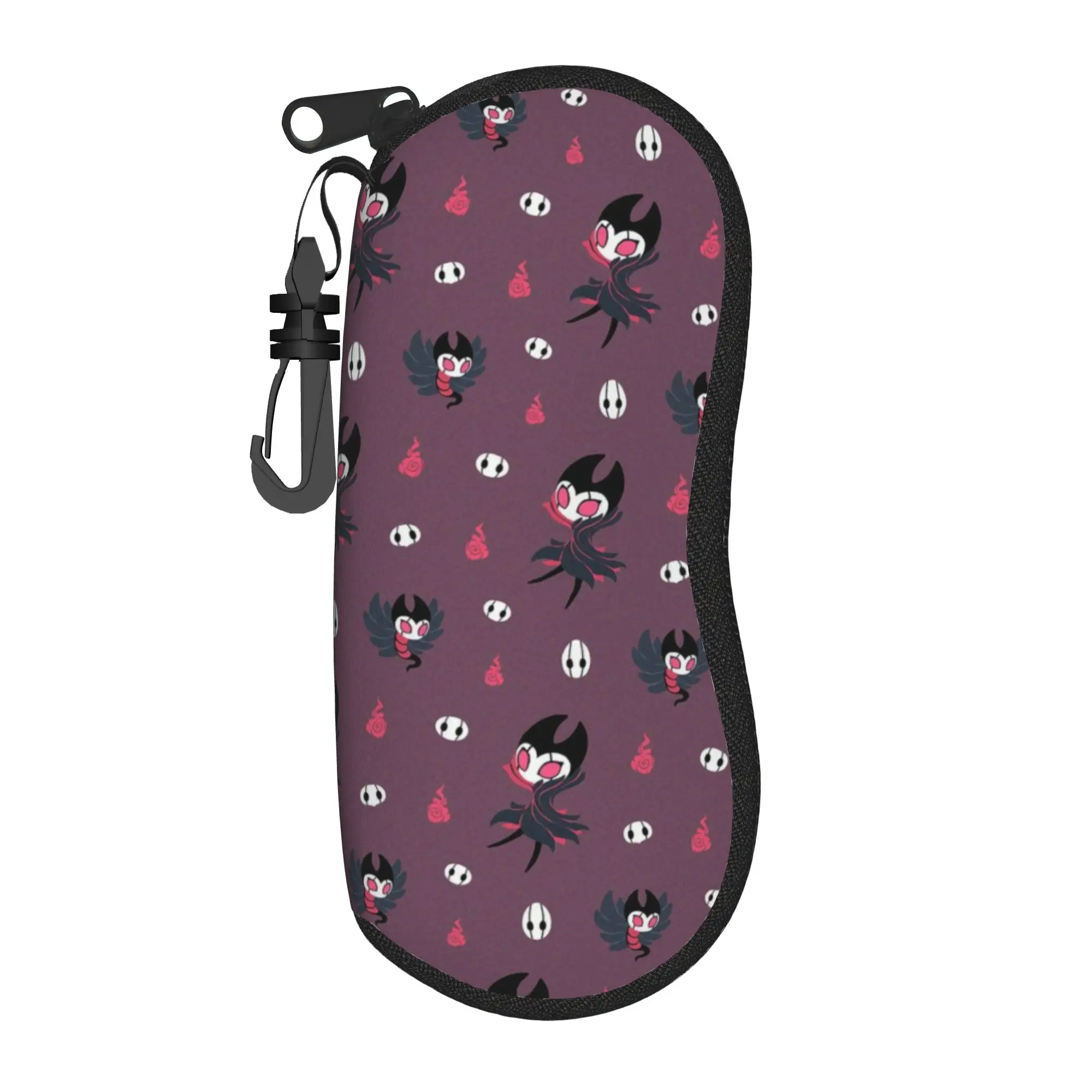 Harajuku Cartoon Glasses Case Hollow Knight Silksong Merch  Zipper  Sunglasses Storage Box Ins Style Sunglasses Box