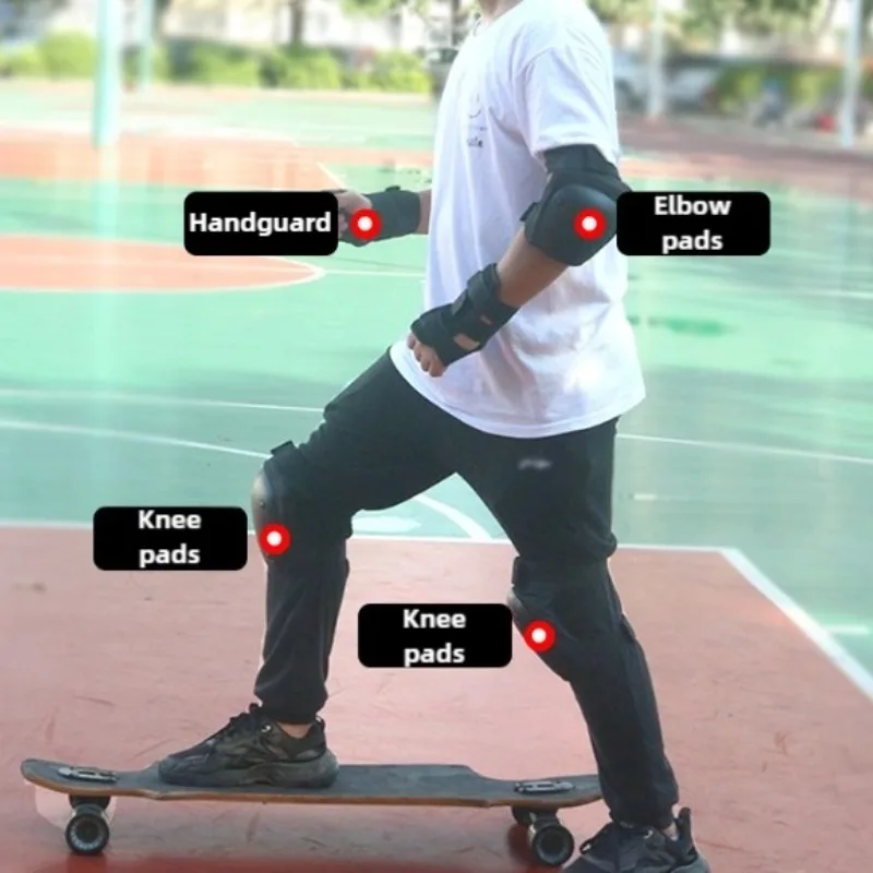 

6Pcs Protective Gear Set for Skateboarding Biking Skating Cycling Outdoor - Adult/Child Knee Pads Elbow Pads Wrist Guards