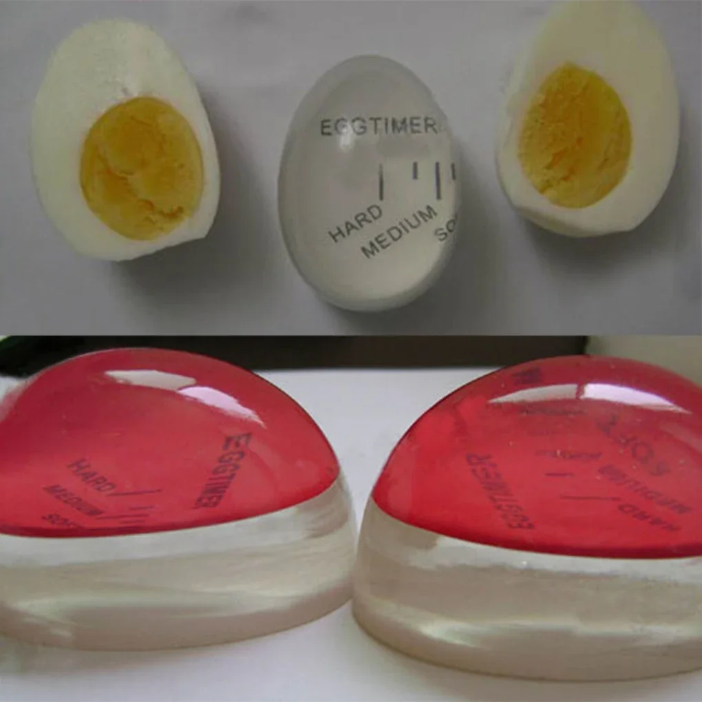 1 Color Changing Egg Timer Resin Material Perfect Boiled Eggs By Temperature Kitchen Helper Egg Timer Red Timer Tools