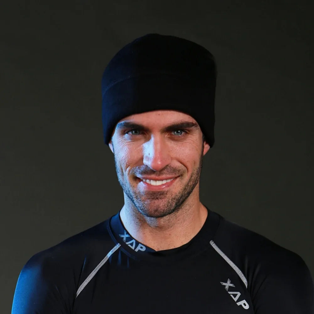 Inverno quente crânio boné capacete forro para homens mulheres de malha lã térmica à prova vento ciclismo correndo esqui gorros chapéu