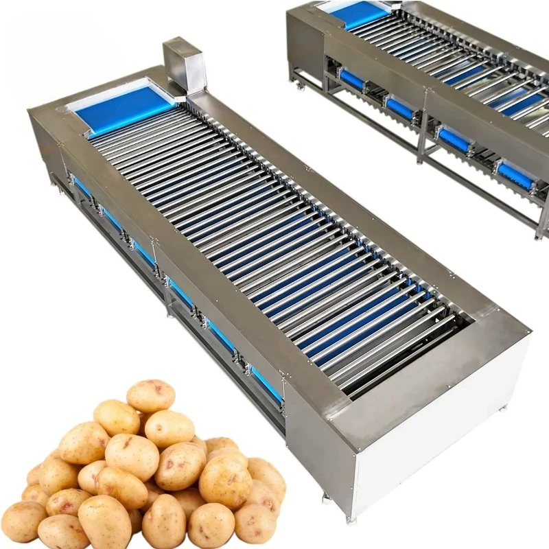 Taro Tomato Mango Fruit Blueberry Potato Vegetable Washing Cleaning Nut Red Dates Feather Waste Automatic Sorting Machine