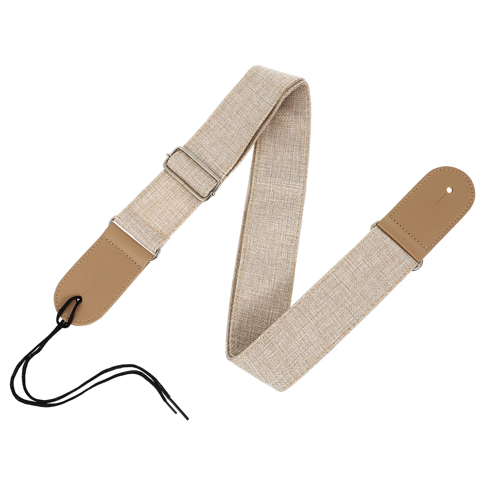 

Guitar Strap Cotton and Line Ukulele Instrument Delicate Replacement Belt Linen Bass Durable Accessory