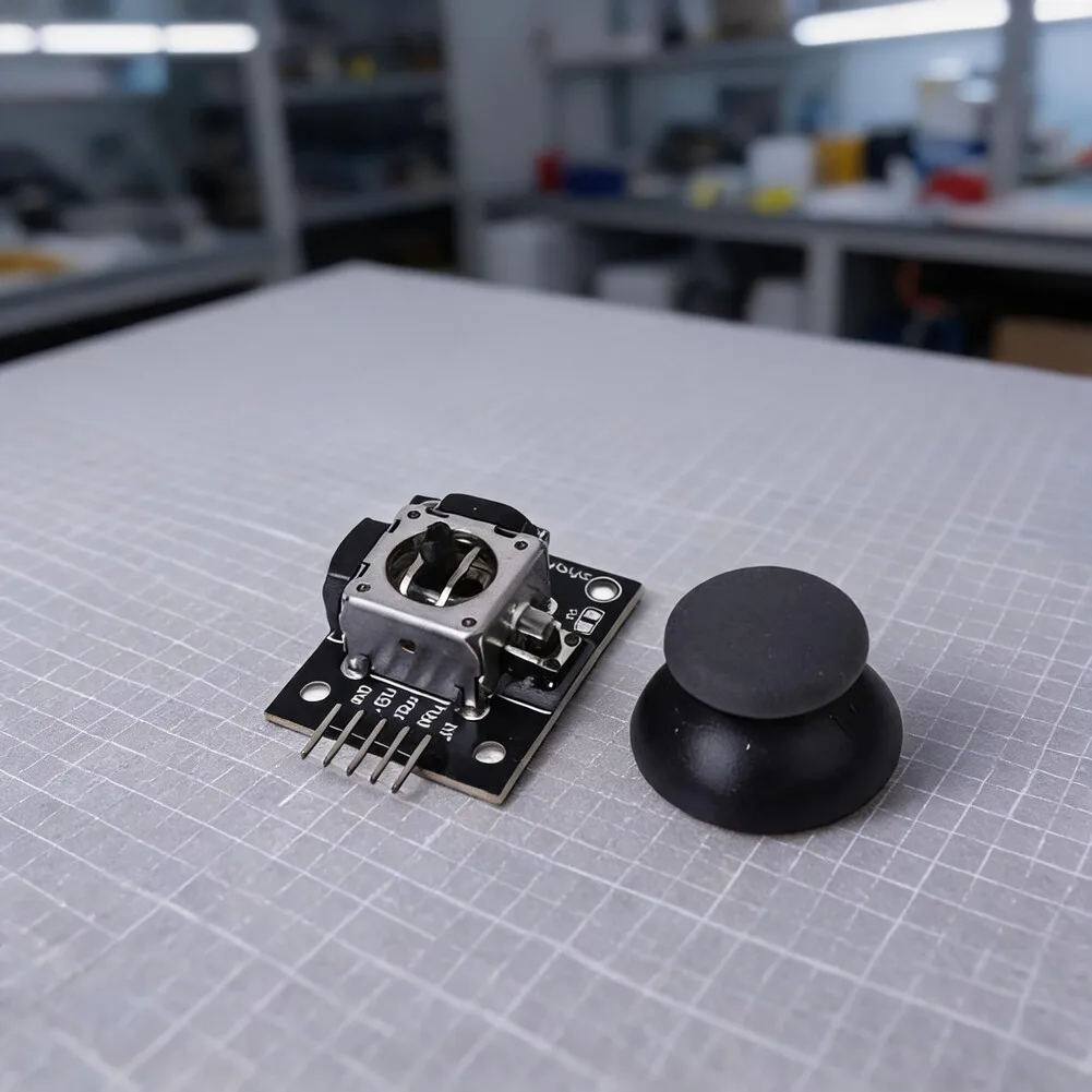KY-023 Analog Joystick Module 10 pcs Compatible with AVR ARM and RISC-V Based Microcontrollers Using Standard GPIO Pins