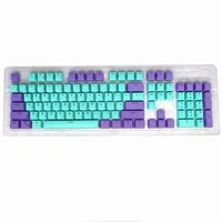 104 Key PBT Keycap Double-shot Green White XVX Keycaps Kit Backlit Key Cap For Wireless Mechanical Gaming Keyboards