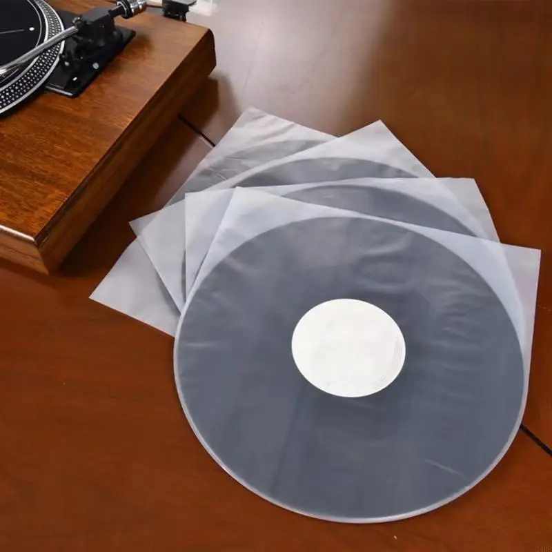 

50/100pcs 12in Record Player Sleeves Anti Static Dustproof Inner Bags Durability 24BB