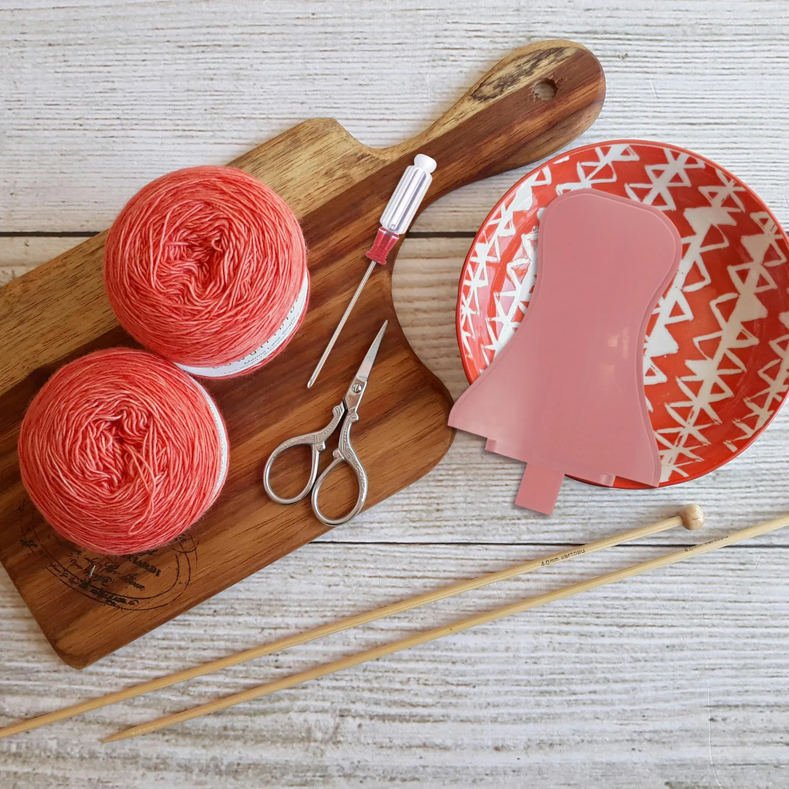 1Set Knitting Machine Accessories Set Hand Cranked Circular DIY Knitting Tools Kit for Hats Scarves Socks Beginners Travel