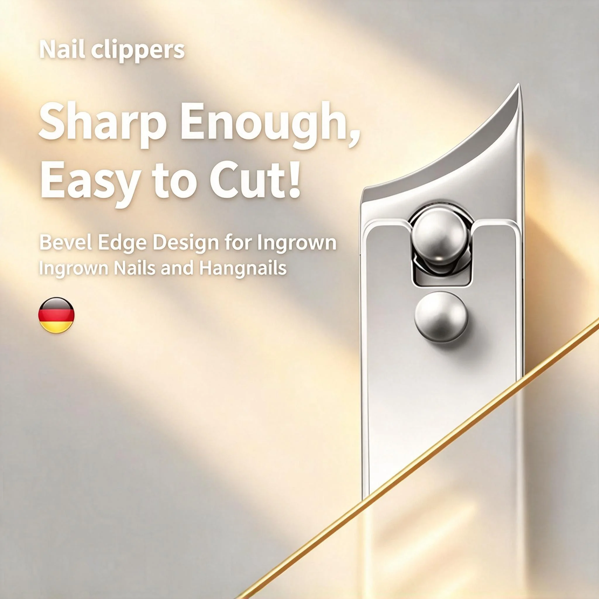 1/4Pcs Stainless Steel Nail Clipper Set Premium Manicure Pedicure Kit with Kraft Gift Box Sharp Nail Cutter & Nail File for Gift 3