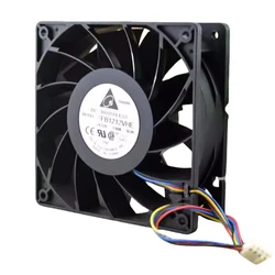 FFB1212VHE 4 Wires Server Inverter Blower DC 12V 1.5A 12038 120*120*38mm 120mm Cooler Double Ball Cooling Fan for Delta