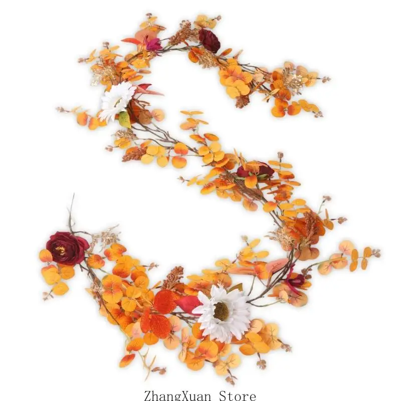 Saisonaler Thanksgiving-Blumenakzent mit bewässerungsfreiem Innendisplay, 3 x – Detail 5