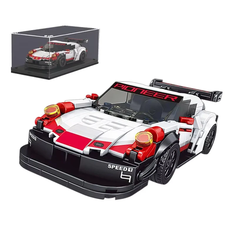 

27010 349 шт., собранная модель автомобиля, строительные блоки, кирпичи, набор автомобилей MOC, техническая игрушка «сделай сам», маленькая коробка-головоломка на пеллетах, набор