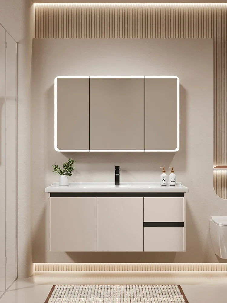 

Wall hanging, honeycomb aluminum alloy, bathroom cabinet combination