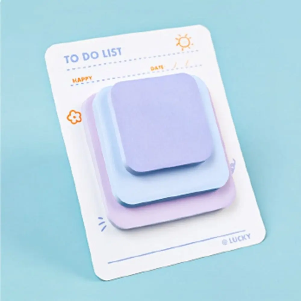 90 lembar buku catatan tempel Memo Pad lipat gaya Instagram pesan kertas tempel berwarna catatan tempel kantor