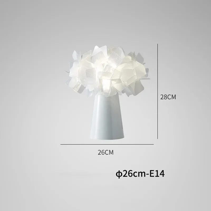ABEL Simple Table Lamp Modern Flower Nordic LED Decorative Desk Light for Home Bed Room Bedsid