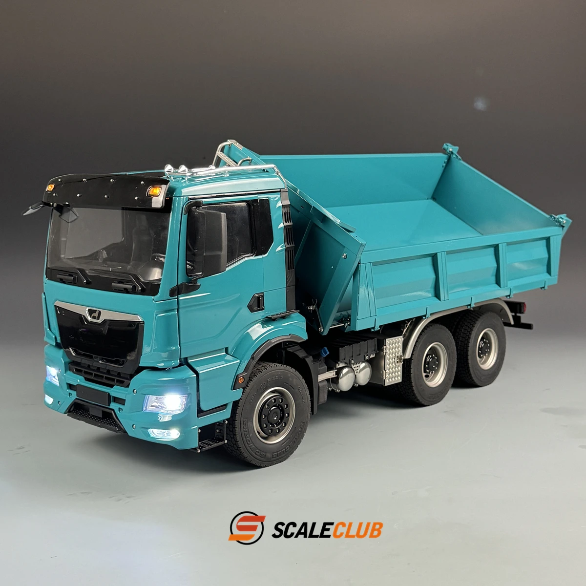 NEW 1/14 MAN TGS mud truck three-way hydraulic dump truck full metal remote control truck model toy