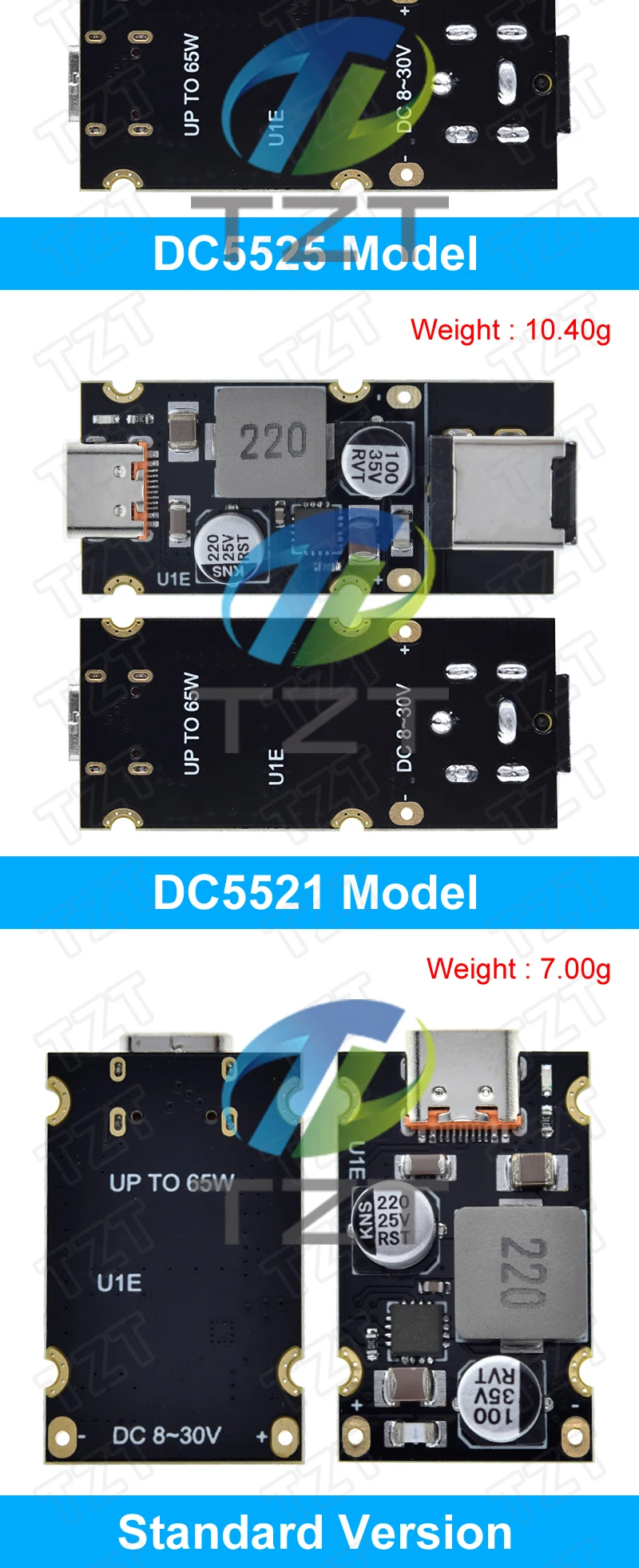 1/2PCS DC8-32V 3,25A 65W Step down modul QC4.0 QC3.0 Typ-C USB PD65W schnelle lade Adapter modul für Huawei SCP/FCP Apple PD – Detail 6