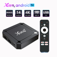 X96 Q 2GB 16GB Android 14 Smart TV Box RK3518 Quad Core 4KX2K 100M LAN 2.4G 5G Wifi6 USB3.0 X96Q Set Top Box