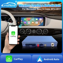 Wireless CarPlay for Mercedes Benz S-Class W222 W217 2014-2017 with Android Auto Mirror Link AirPlay CarPlay Support Rear Camera