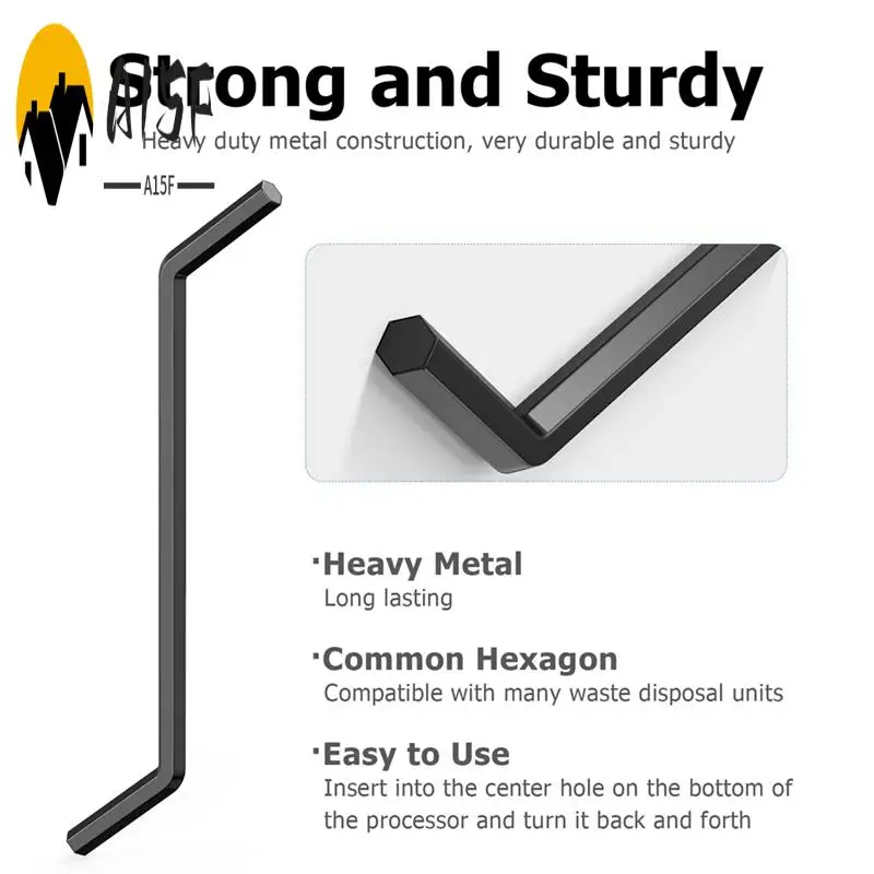

A15F-Garbage Disposal Wrench, 2-Pack Garbage Disposal Hex Wrench Tool Compatible For Insinkerator Garbage Disposal Easy To Use B