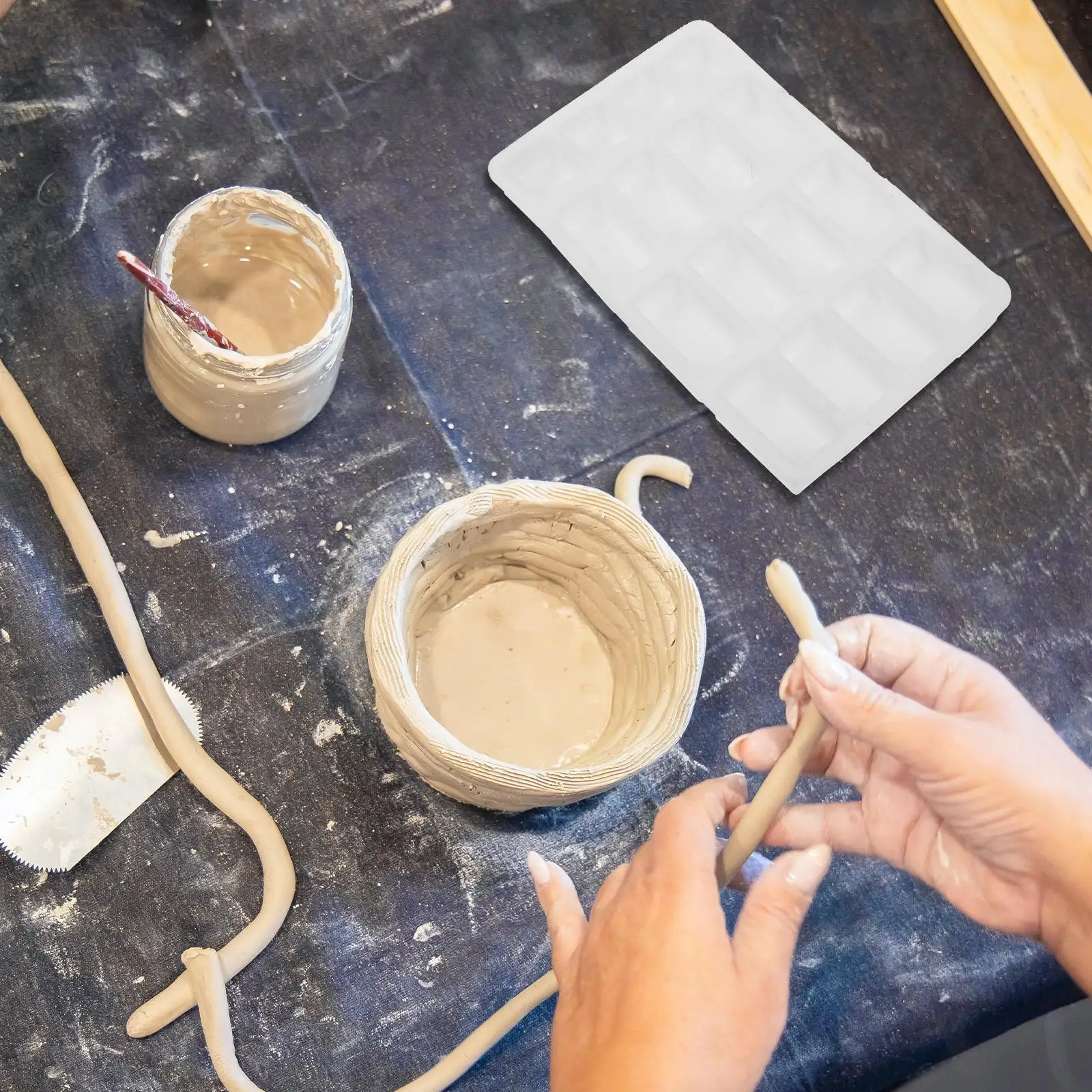 

Mold Silica Gel DIY Building Scenery Maker Masonry Tools R om Color Easy Demould Clean Kids Game Accessories