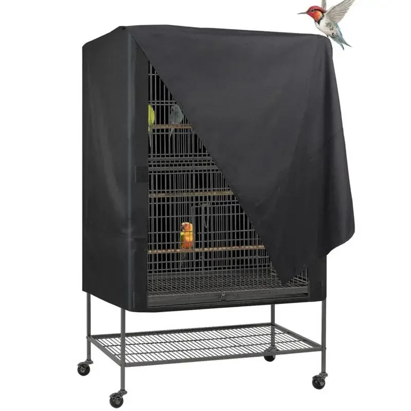 Bird Cage Cover Waterproof Dustproof Oxford Cloth Cage Cover Protective Bird Cage Supplies Two Handle Top Design Adjustable