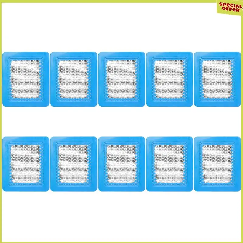 A34R, 10 шт., 491588S, сменный воздушный фильтр для Briggs Stratton 491588 4915885, плоский картридж воздухоочистителя, фильтр для газонокосилки