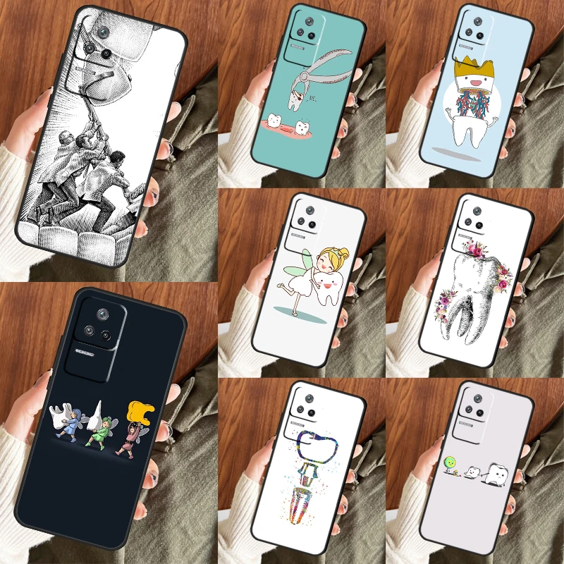 Dentist Dental Teeth Tooth Doctor Funda For Xiaomi 13 Pro 11T 12T 12X 11 12 Lite Case For POCO F5 X5 X3 Pro X4 F4 GT F3 M5 C40