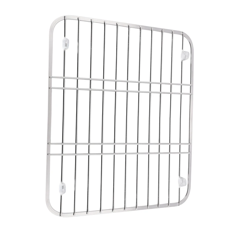 Stainless Steel Sink Drainer Rack Multifunctional Kitchen Fruit Vegetable Dish Drying Rack Kitchen Sink Protector Grid