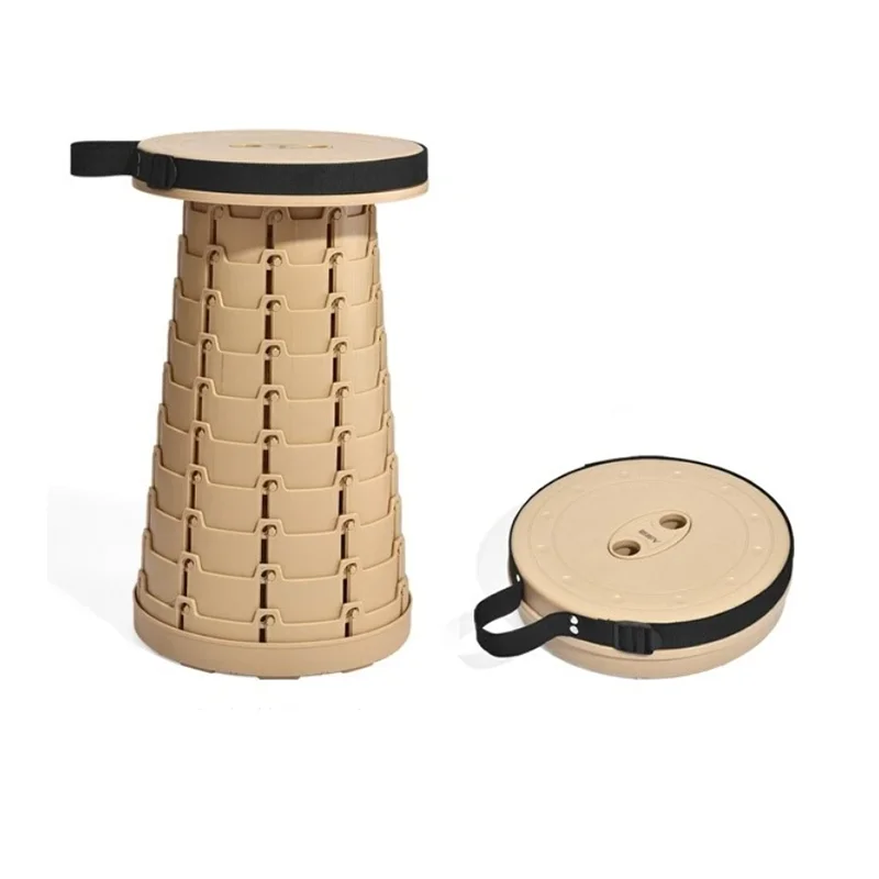 

Custom Sturdy Portable Collapsible Telescopic Seat Camping Chair Retractable Folding Stool