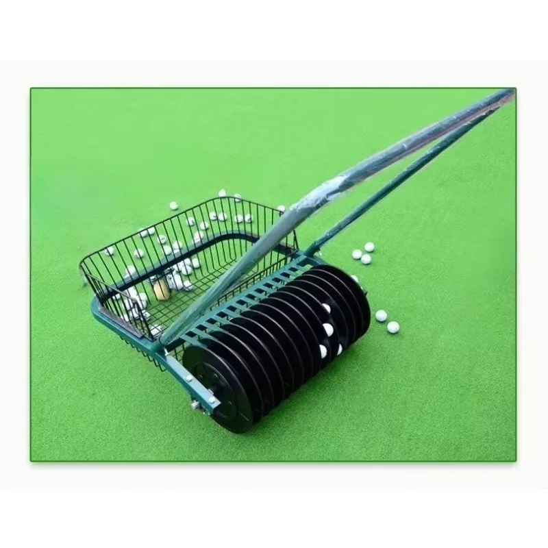 Fotografia 4: Carrinho de Golfe Manual para Coleta de Bolas - Equipamento para Campo de Prática de Golfe