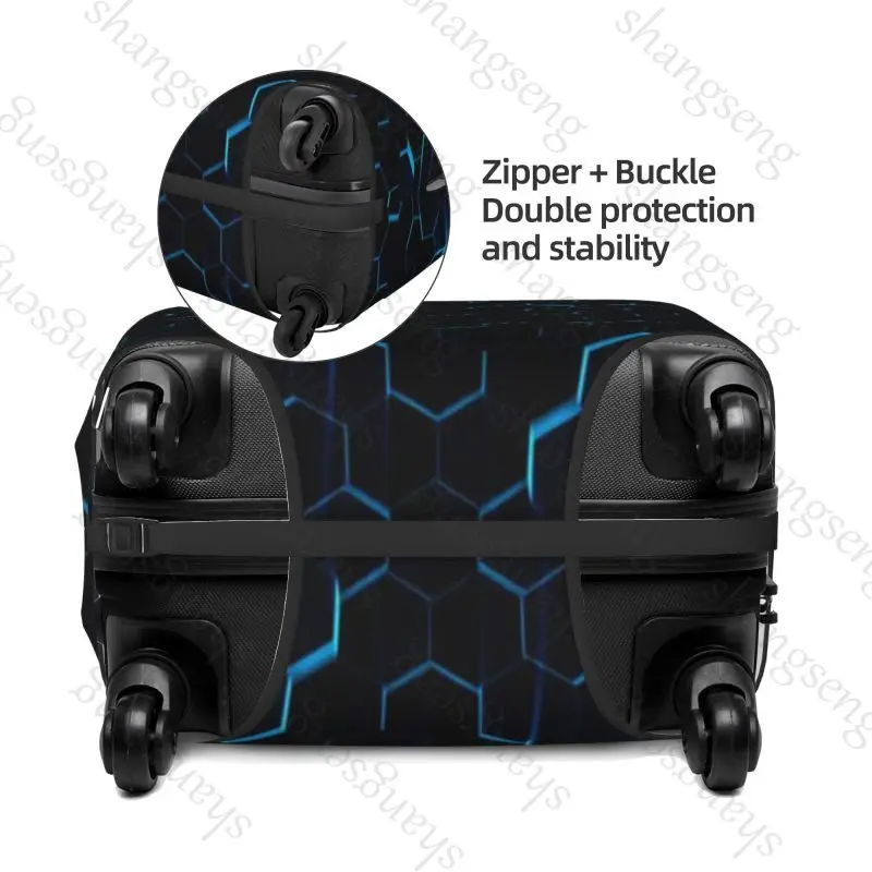 Honeycomb graphics Thicken Luggage Cover Elasticity Trolley dust cover Suitcase Protection Cover Suitcase Case Accessories