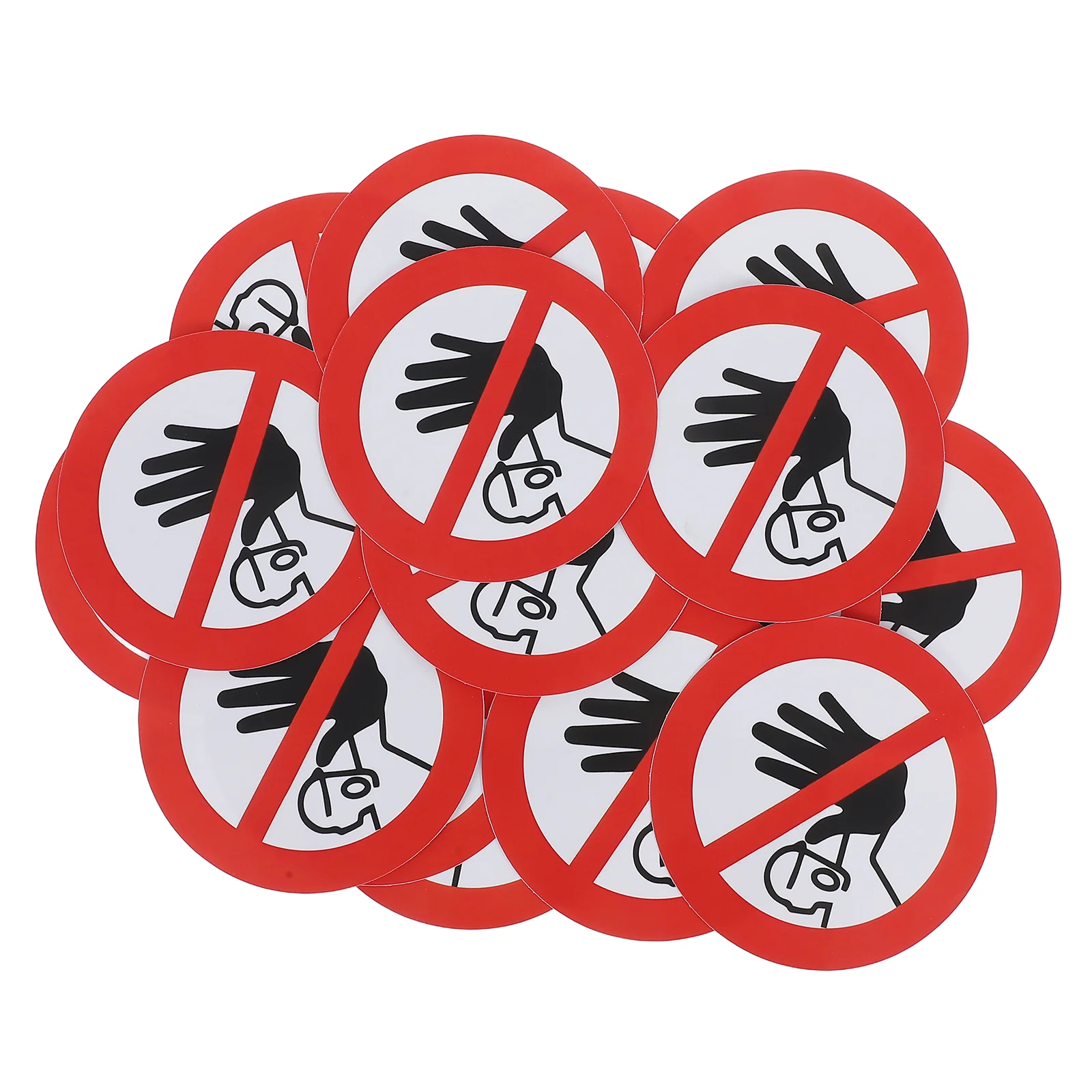 20 Sheet Stickers Logo Do Not Enter Signs Door Touch Entry Caution Halloween Tape Work