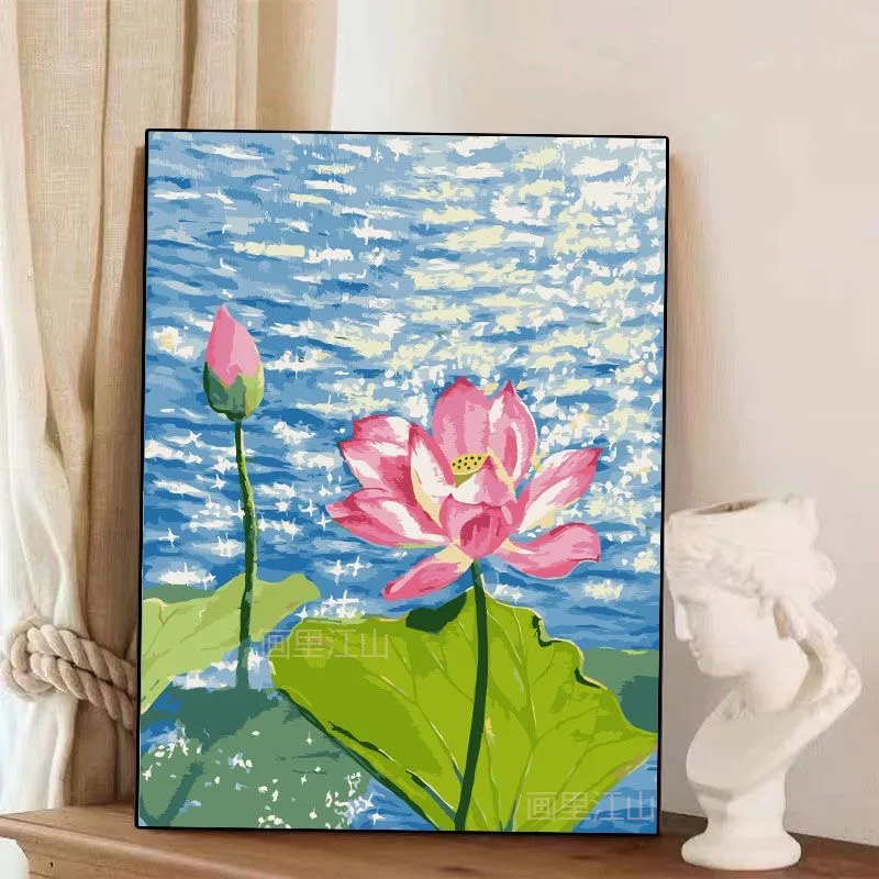 

1-0115 Custom Family House Portrait Oil Painting - Landscape Background - Unique Gift