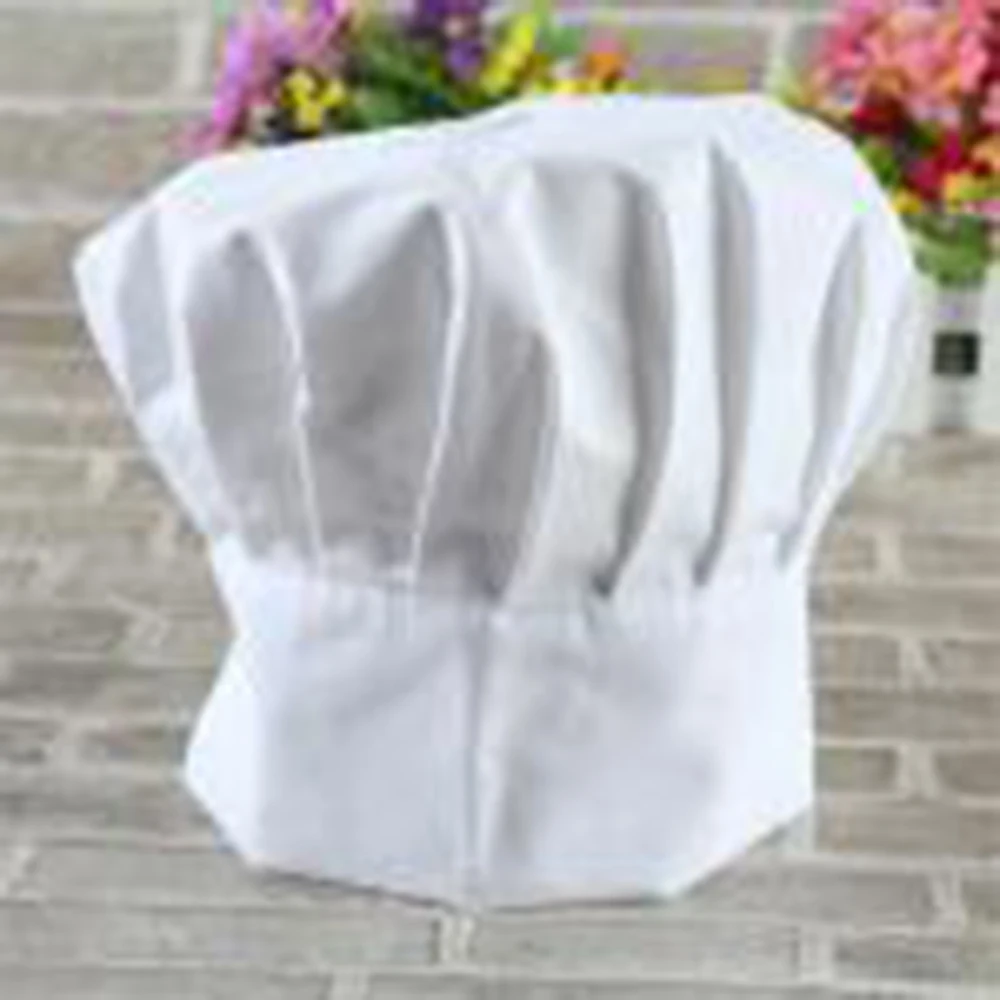 

White Uniform Baker Cook BBQ Grilling Chef Hat