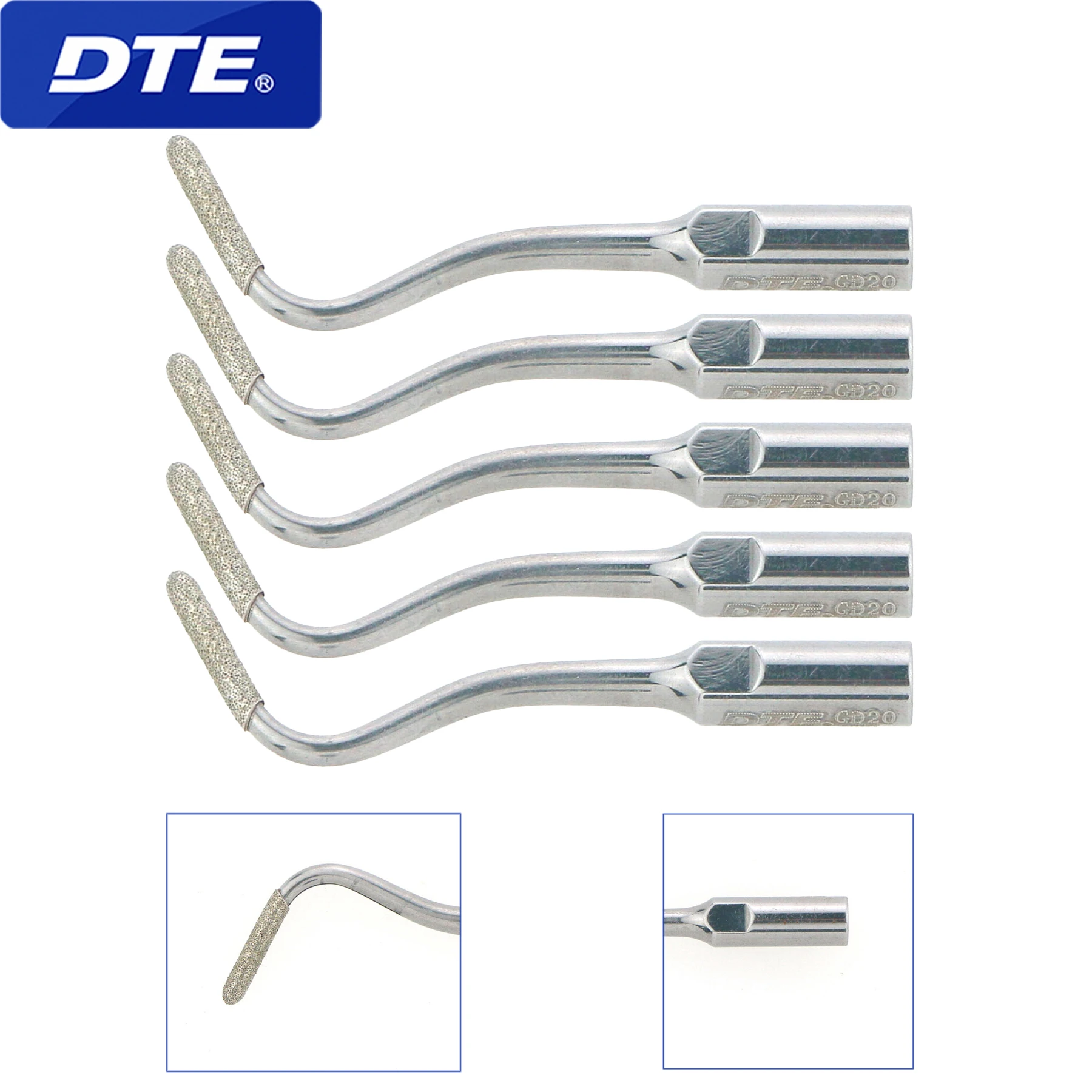 DTE Dental Ultrasonic Scaler Tips GD20 Diamond coated Scaling Cavity Preparation SATELEC