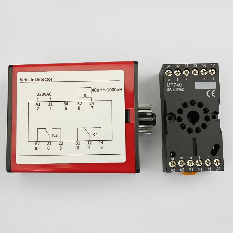 كاشف حلقة حثي للمركبة بقناة واحدة مستشعر قناة واحدة DC12V DC24V AC220V AC110V اختياري #6