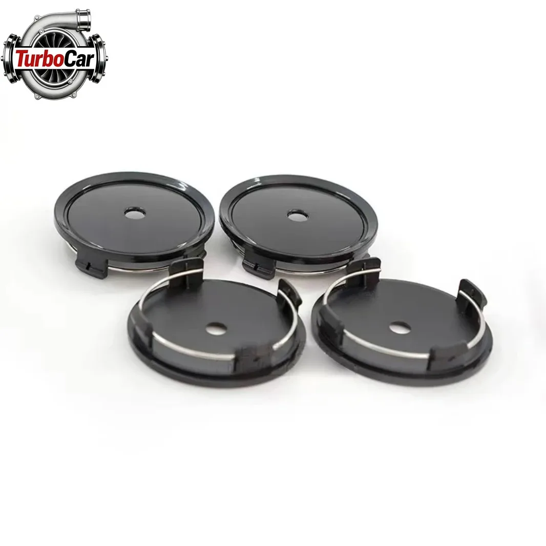 

100Pcs/Set 75mm ABS Wheel Center Caps For Car Rim Tire Cover Blank Base Silver Black Car Styling Accessories