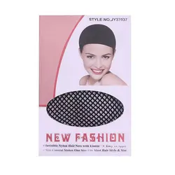 1Piece/3Pieces/5Pieces Black Mesh Net Open Ended Wig Cap Mesh Stocking Caps Weaving Wig Hairnet For Women Wear Average Size