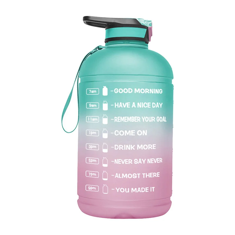 128oz 73oz 1 Gallon Large Water Bottle with Time Marker & Filter Net BPA Free Motivational Sports Bottle for Fitness