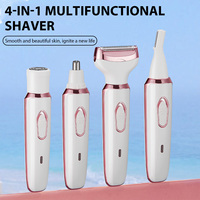 Electric Razor for Women Leg Body Hair Shaver Bikini Underarm Epilator Painless Facial Mustache Trimmer Portable Hair Remover