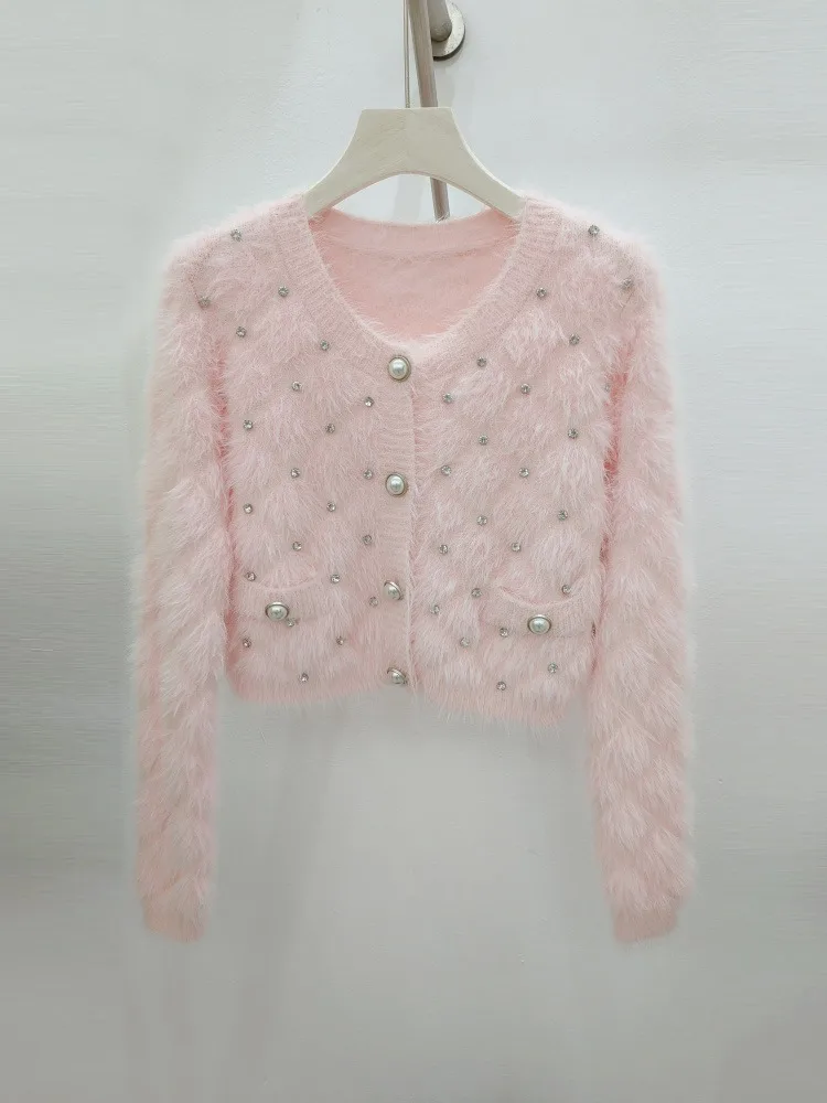 سترة نسائية لخريف وشتاء 2025 سترة عصرية كورية بأكمام طويلة سترة نسائية محبوكة غير رسمية #3