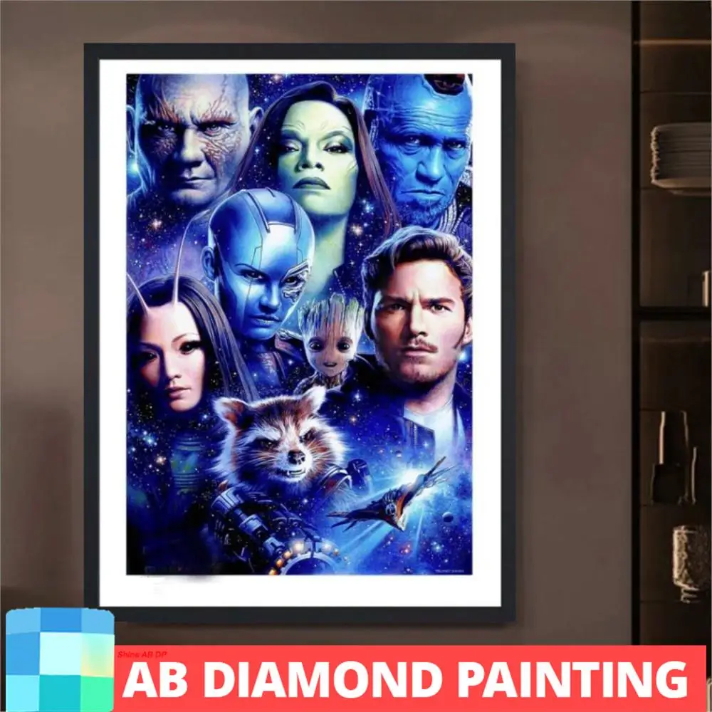 AB Guardians Of The Galaxy 5D DIY Diamond Painting Kits Full Square Round Embroidery Mosaic Cross Stitch Kits Crafts Decor