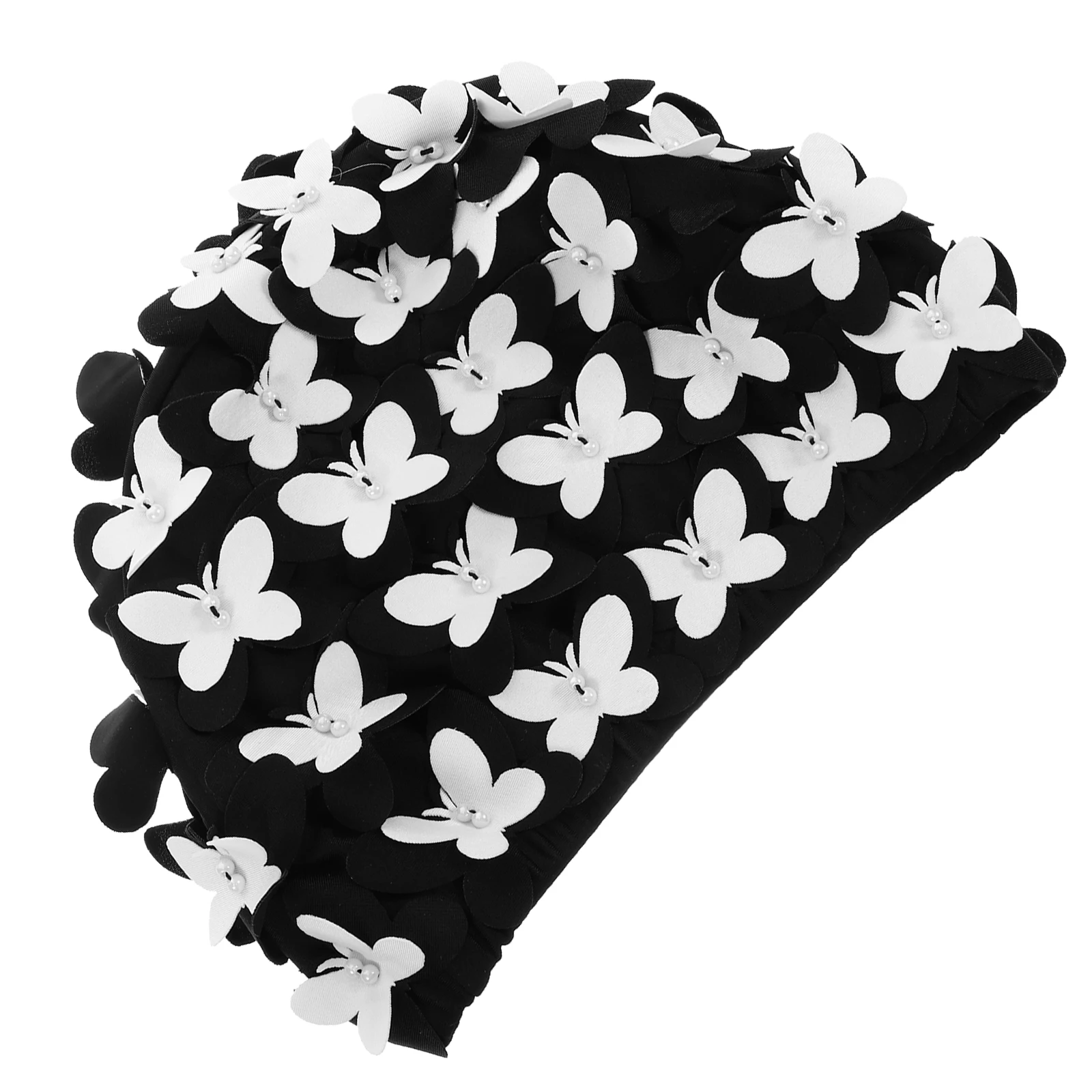 

Butterfly Swimming Hat 3D Large Women Nylon Swim Cap for Long Short Hair Orange Yellow Pattern Bathing Accessories