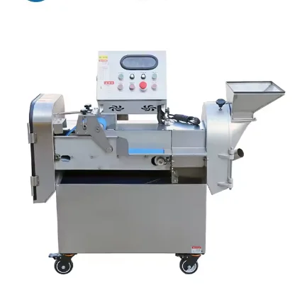 Double-head of Stainless Steel Intelligent CNC Cut Different Shapes Sizes Potato Slice Eggplant Vegetable Cutter