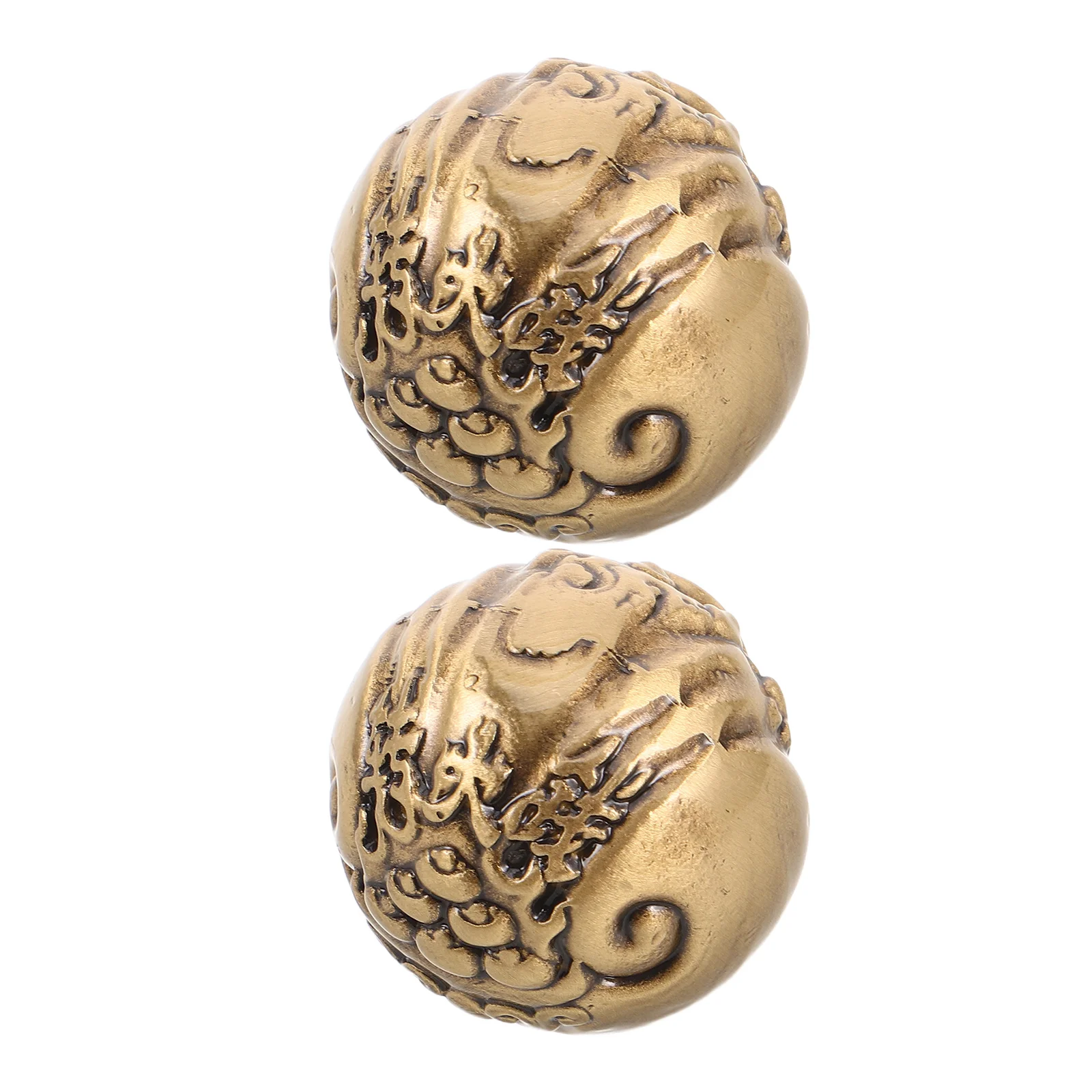 

1Pair Brass Hand Gripper Strengthener Decorative Functional Wrist Exerciser Portable Elderly Rehabilitation Finger Trainer