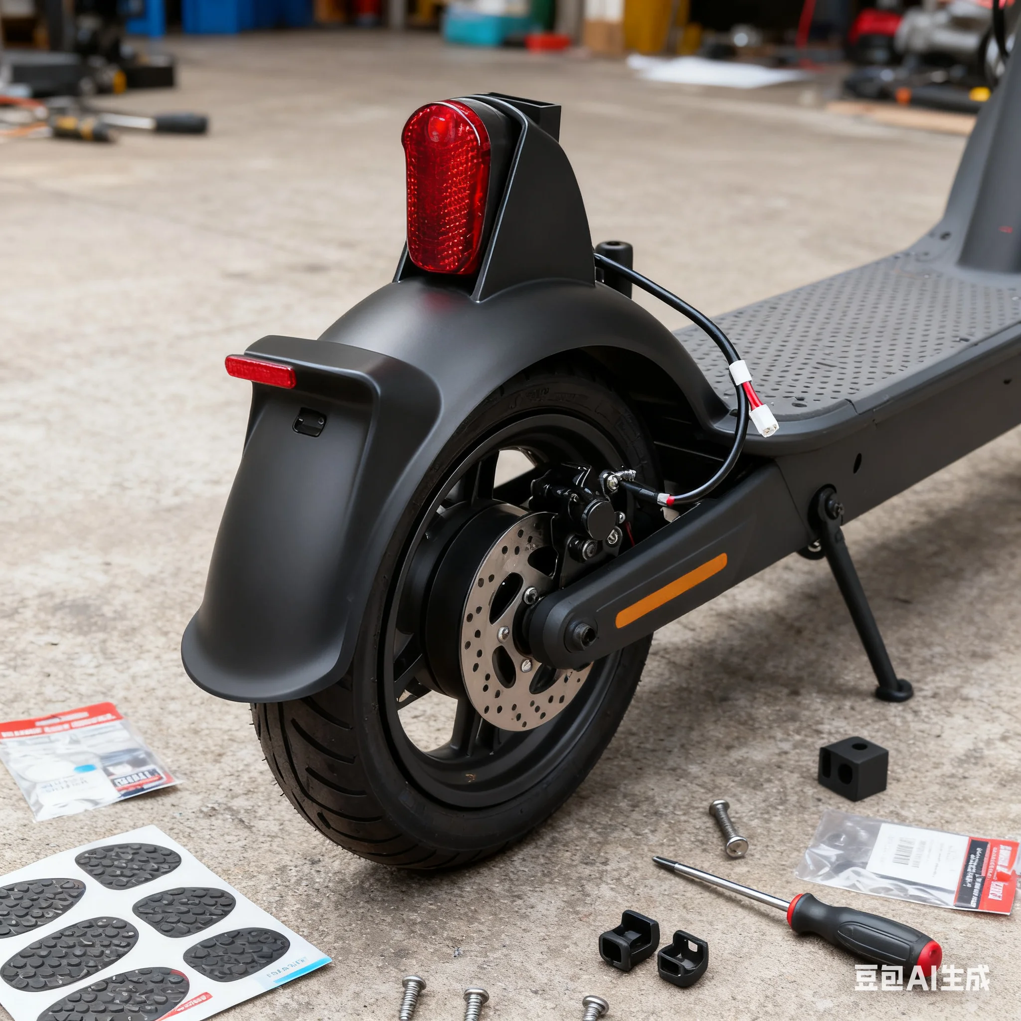 

Заднее крыло с задним фонарем и комплектом номерного знака — подходит для Xiaomi 4 Lite (2-го поколения), немецкая версия для защиты задней части электронного скутера