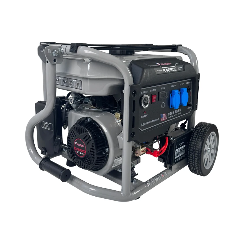 Fuel saving gasoline powered generator 10KW/5/6/8/3 kW 220V household small single three-phase 380V outdoor